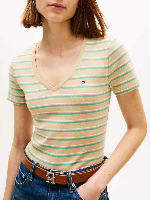 Striped V-Neck Favorite T-Shirt Striped V-Neck Favorite T-Shirt