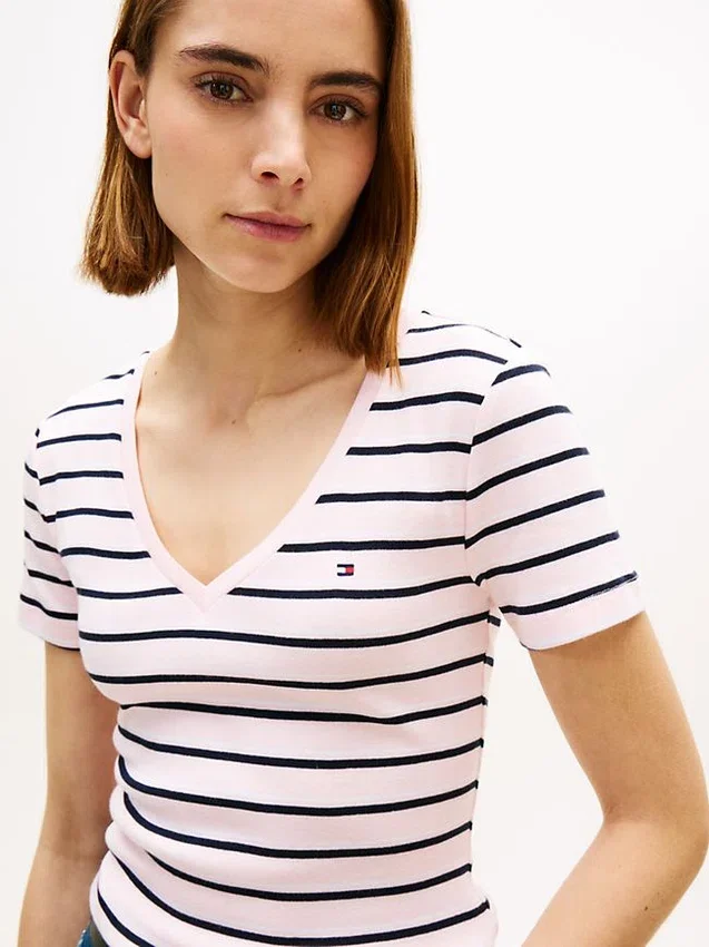 Striped V-Neck Favorite T-Shirt Striped V-Neck Favorite T-Shirt