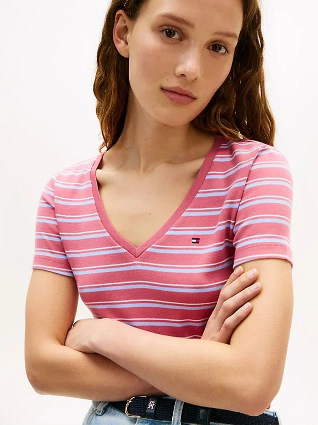 Striped V-Neck Favorite T-Shirt Striped V-Neck Favorite T-Shirt