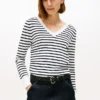 Striped V-Neck Sweater Striped V-Neck Sweater