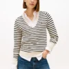 Striped V-Neck Sweater Striped V-Neck Sweater