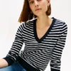 Striped V-Neck Sweater Striped V-Neck Sweater