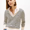 Striped V-Neck Sweater Striped V-Neck Sweater