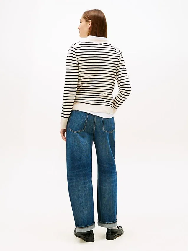 Striped V-Neck Sweater Striped V-Neck Sweater