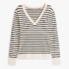 Striped V-Neck Sweater Striped V-Neck Sweater