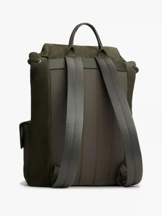 Suede Flap Backpack