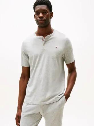 Sueded Jersey Henley Sleep Shirt Sueded Jersey Henley Sleep Shirt