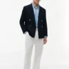 Textured Cotton-Wool Blend Blazer Textured Cotton-Wool Blend Blazer
