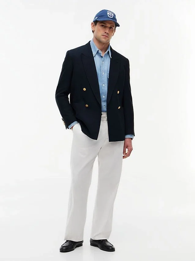 Textured Cotton-Wool Blend Blazer Textured Cotton-Wool Blend Blazer