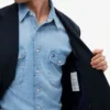 Textured Cotton-Wool Blend Blazer Textured Cotton-Wool Blend Blazer