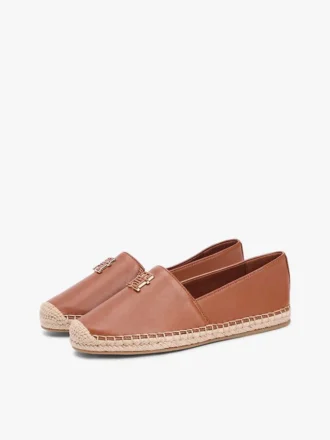 TH Monogram Leather Espadrille
