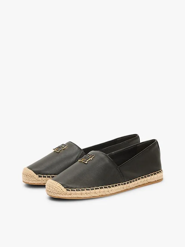 TH Monogram Leather Espadrille TH Monogram Leather Espadrille
