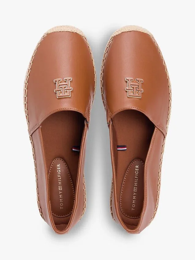 TH Monogram Leather Espadrille TH Monogram Leather Espadrille