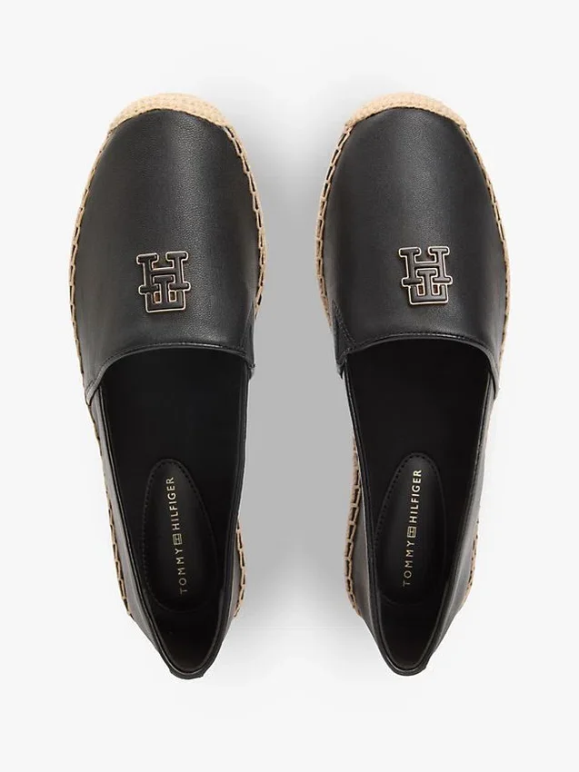 TH Monogram Leather Espadrille TH Monogram Leather Espadrille