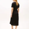 Tie-Front Slub Cotton Midi T-Shirt Dress Tie-Front Slub Cotton Midi T-Shirt Dress