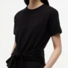 Tie-Front Slub Cotton T-Shirt Tie-Front Slub Cotton T-Shirt