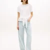 Tie-Front Slub Cotton T-Shirt Tie-Front Slub Cotton T-Shirt