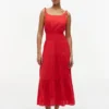 Tiered Seersucker Midi Dress Tiered Seersucker Midi Dress