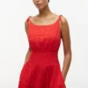 Tiered Seersucker Midi Dress Tiered Seersucker Midi Dress