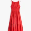 Tiered Seersucker Midi Dress Tiered Seersucker Midi Dress