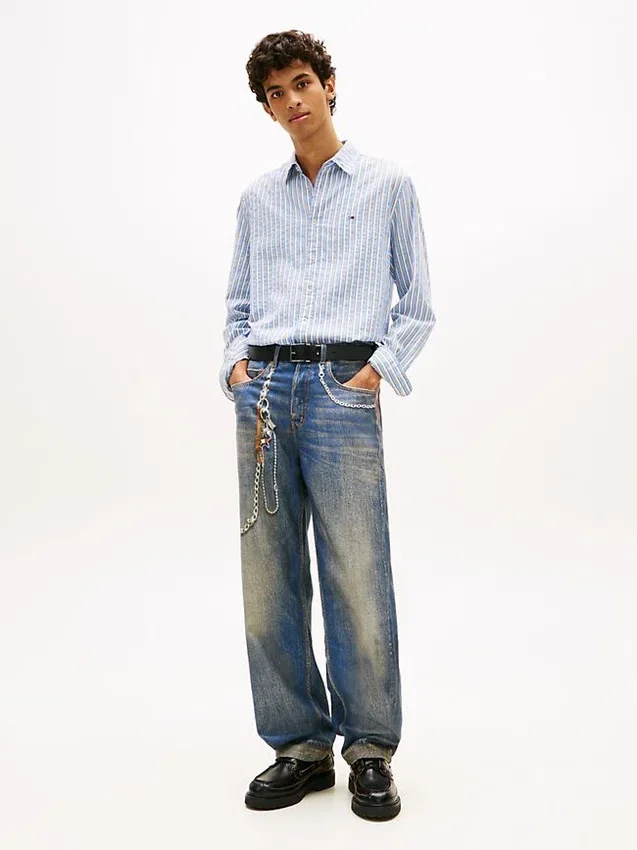 Tommy Jeans Chain-Print Relaxed Jean Tommy Jeans Chain-Print Relaxed Jean