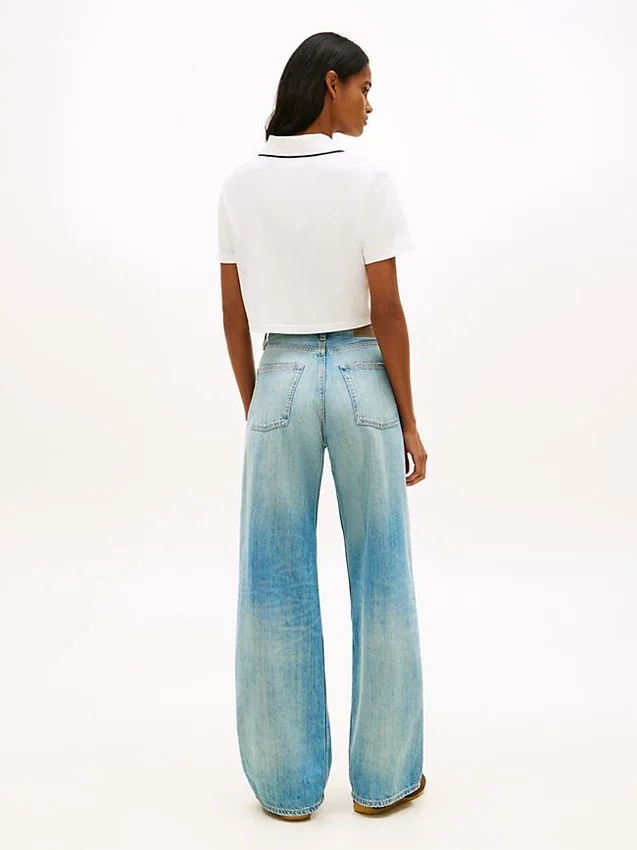 Tommy Jeans Cropped Boxy Fit Polo Tommy Jeans Cropped Boxy Fit Polo