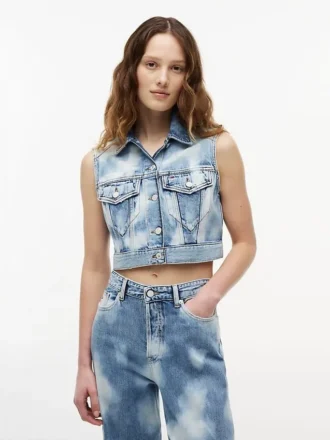 Tommy Jeans Cropped Denim Vest