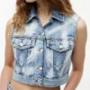 Tommy Jeans Cropped Denim Vest Tommy Jeans Cropped Denim Vest