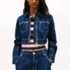 Tommy Jeans Cropped Denim Zip Jacket Tommy Jeans Cropped Denim Zip Jacket