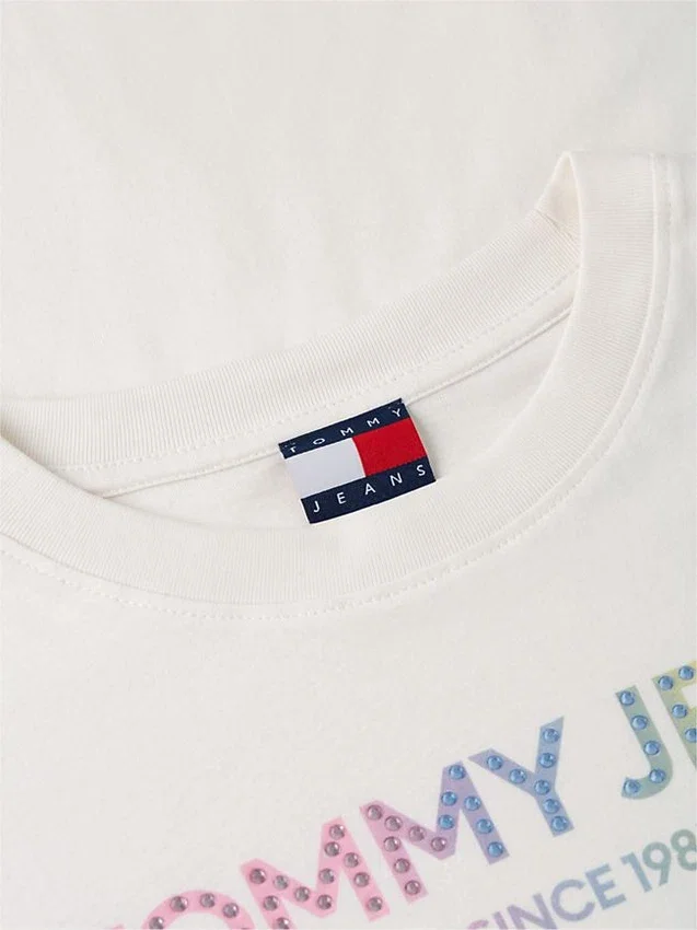 Tommy Jeans Crystal Logo T-Shirt Tommy Jeans Crystal Logo T-Shirt