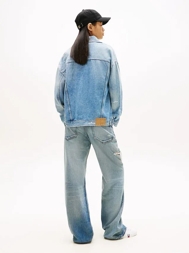 Tommy Jeans Distressed Denim Jacket Tommy Jeans Distressed Denim Jacket