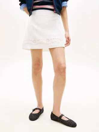 Tommy Jeans Embroidered Mini Skirt