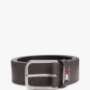Tommy Jeans Enamel Badge Leather Belt