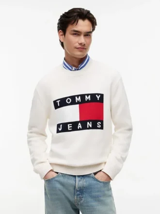 Tommy Jeans Flag Logo Crewneck Sweater