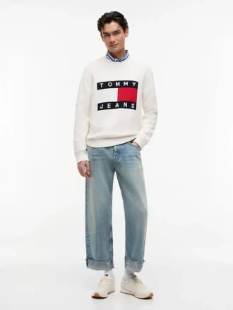 Tommy Jeans Flag Logo Crewneck Sweater
