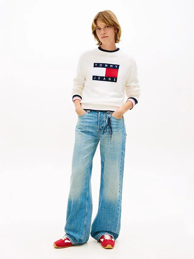 Tommy Jeans Flag Logo Tipped Sweater Tommy Jeans Flag Logo Tipped Sweater
