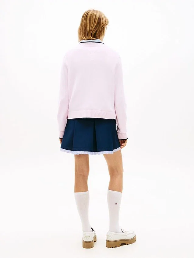 Tommy Jeans Flag Logo Tipped Sweater Tommy Jeans Flag Logo Tipped Sweater