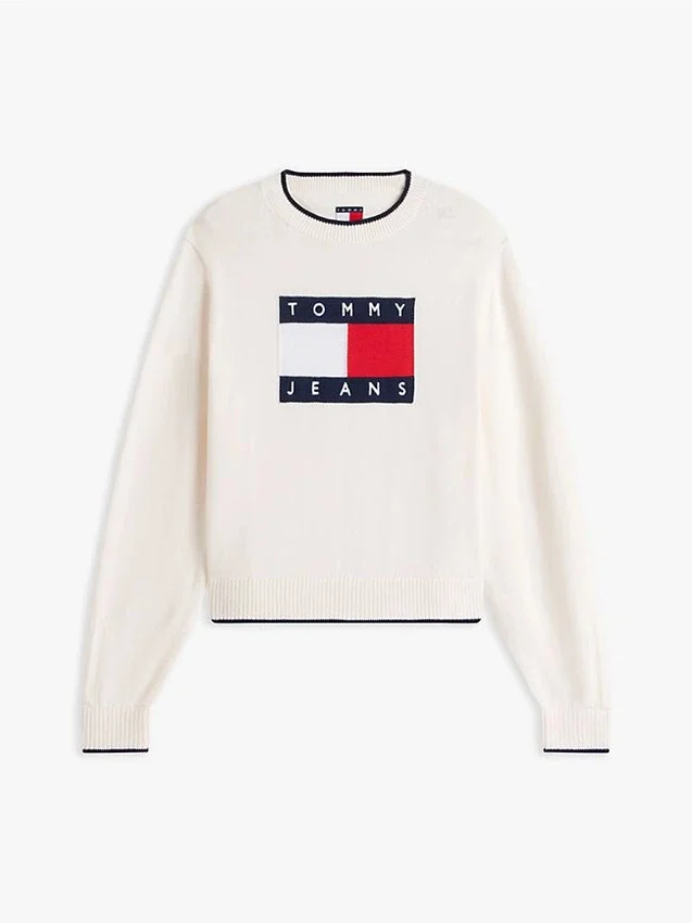 Tommy Jeans Flag Logo Tipped Sweater Tommy Jeans Flag Logo Tipped Sweater