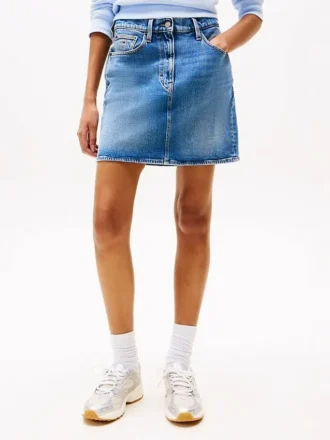 Tommy Jeans High-Rise Denim Mini Skirt