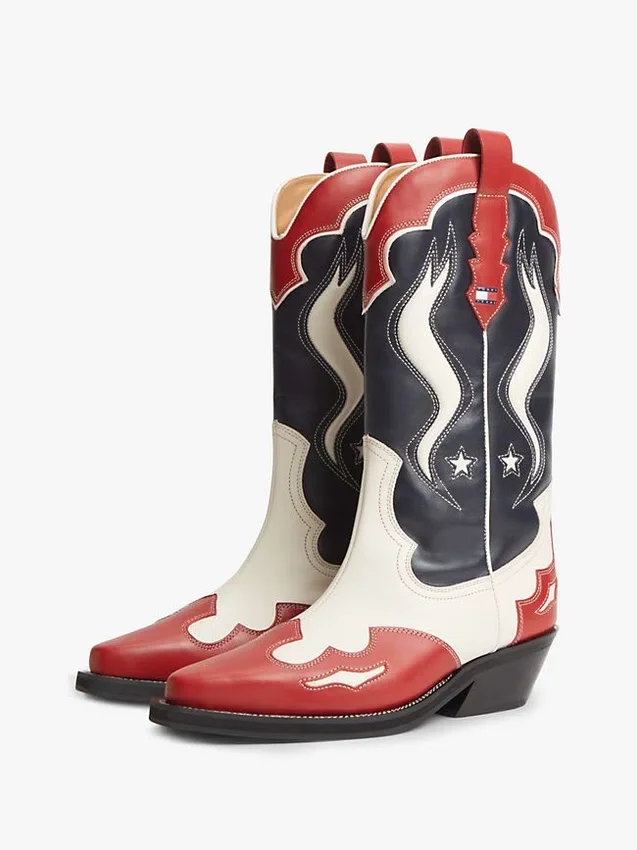 Tommy Jeans Leather Cowboy Boot Tommy Jeans Leather Cowboy Boot