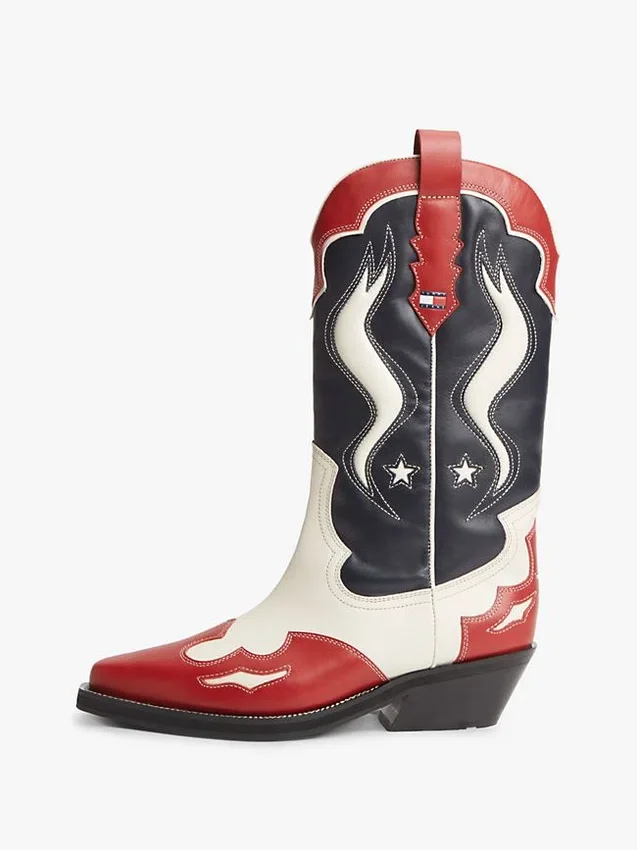 Tommy Jeans Leather Cowboy Boot Tommy Jeans Leather Cowboy Boot