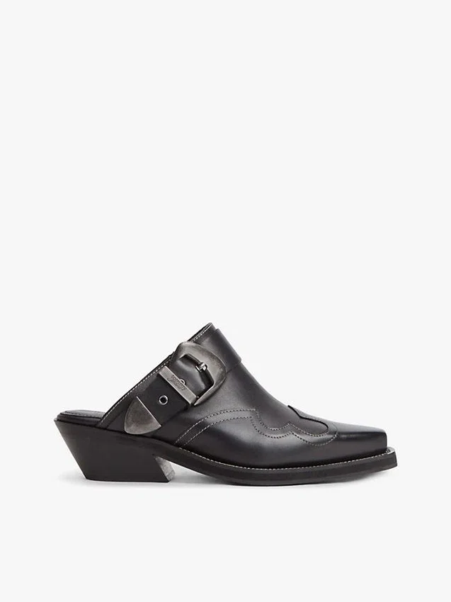 Tommy Jeans Leather Western Mule Tommy Jeans Leather Western Mule