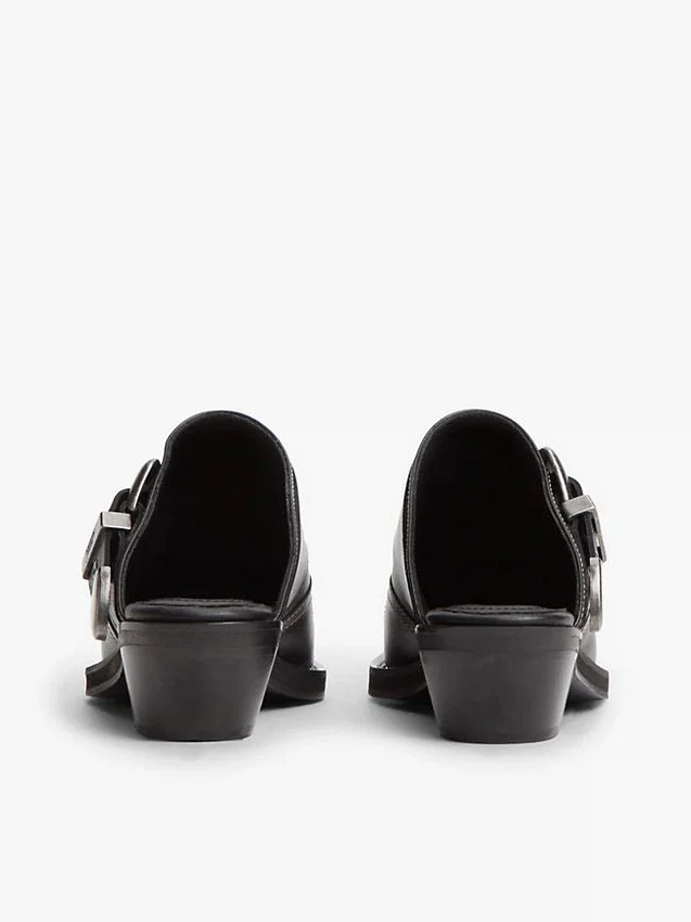 Tommy Jeans Leather Western Mule Tommy Jeans Leather Western Mule