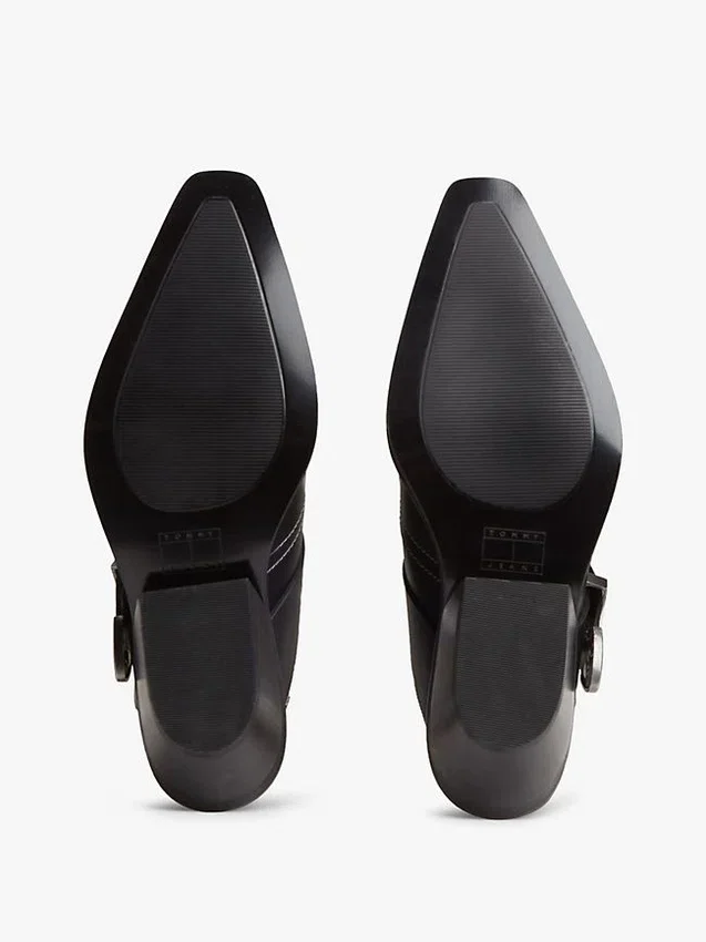 Tommy Jeans Leather Western Mule Tommy Jeans Leather Western Mule