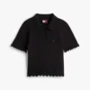 Tommy Jeans Lettuce-Trim Sweater Polo Tommy Jeans Lettuce-Trim Sweater Polo