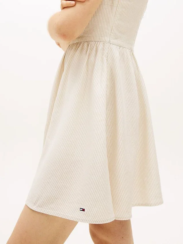 Tommy Jeans Linen-Blend Skater Dress Tommy Jeans Linen-Blend Skater Dress