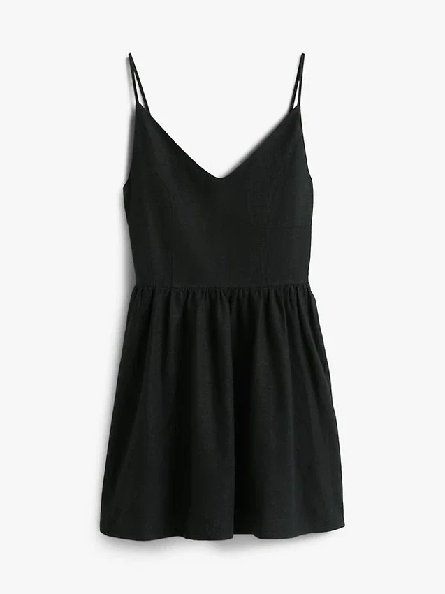 Tommy Jeans Linen-Blend Skater Dress Tommy Jeans Linen-Blend Skater Dress