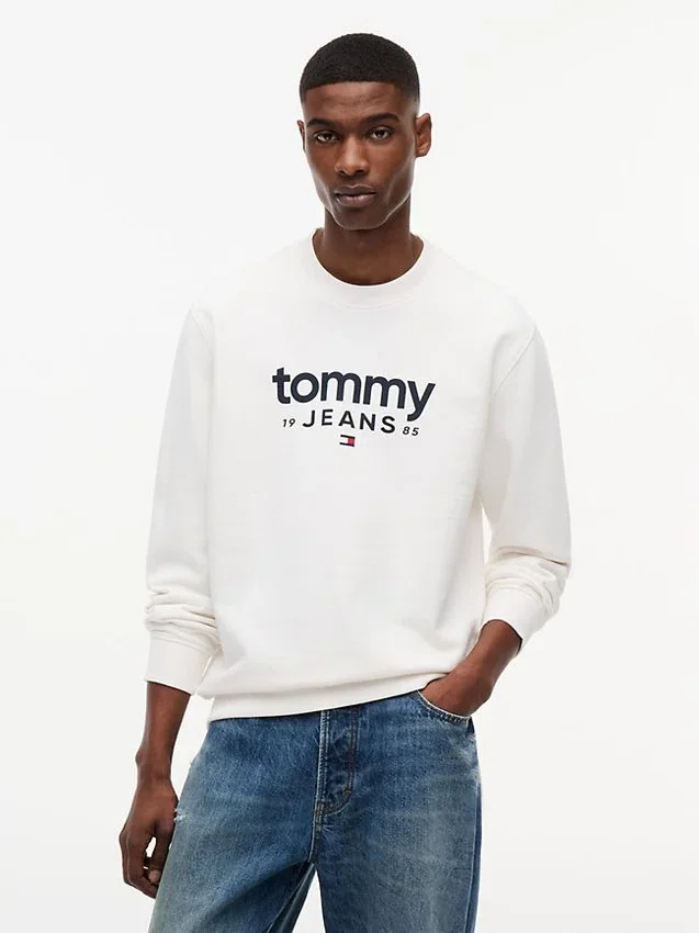 Tommy Jeans Logo Sueded Sweatshirt Tommy Jeans Logo Sueded Sweatshirt