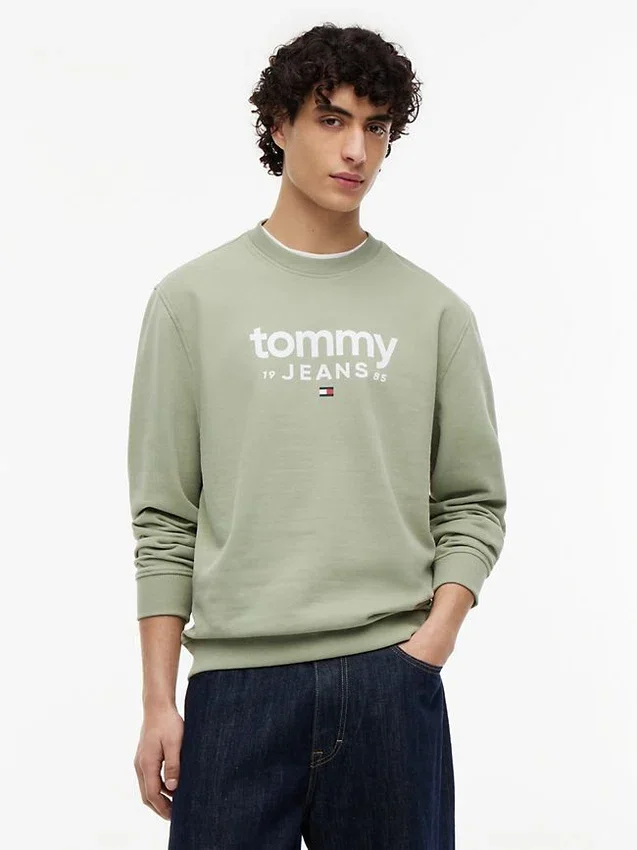 Tommy Jeans Logo Sueded Sweatshirt Tommy Jeans Logo Sueded Sweatshirt
