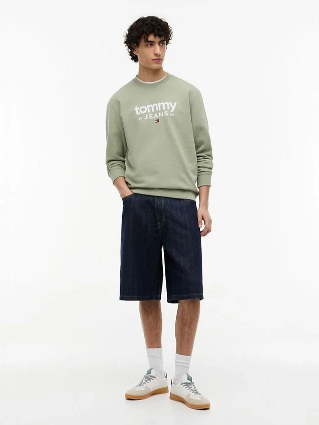 Tommy Jeans Logo Sueded Sweatshirt Tommy Jeans Logo Sueded Sweatshirt